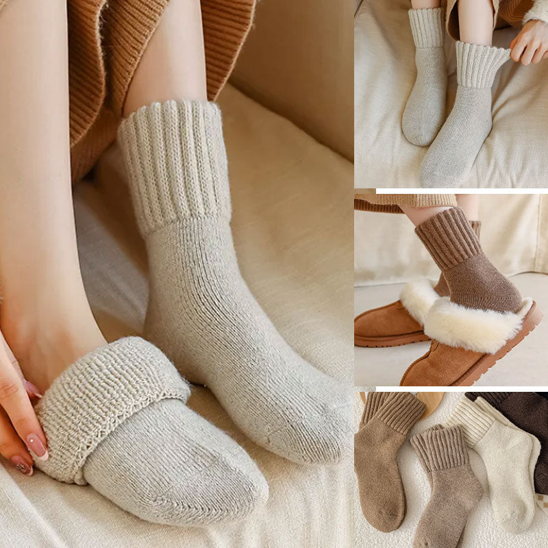 🧦 5 par varme ullsokker i middels høyde