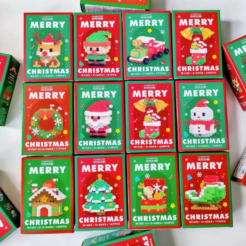 Julekalender byggeklosser sett