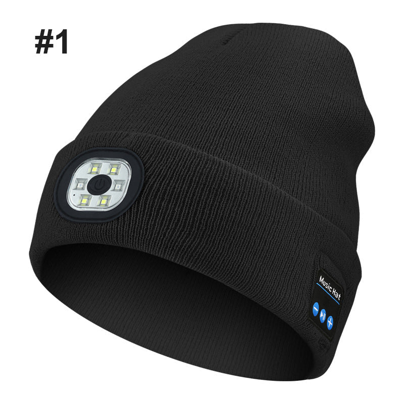 Bluetooth LED Strikket lue