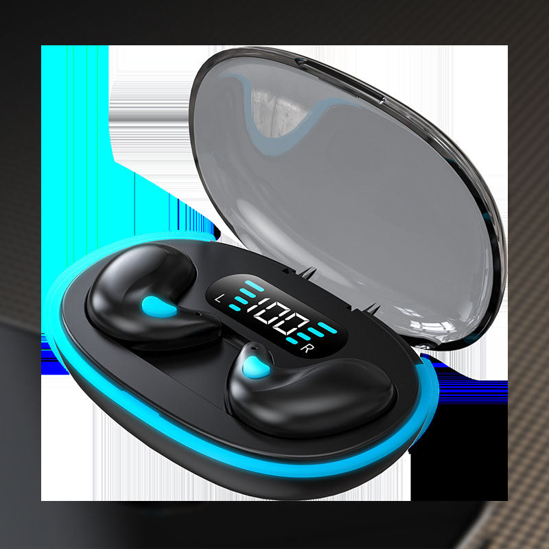 Mini Bluetooth-hodetelefoner med digitalt display og støyreduksjon