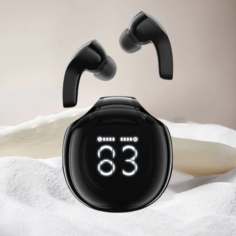 Bluetooth-hodesett med lang levetid og digital skjerm i øret