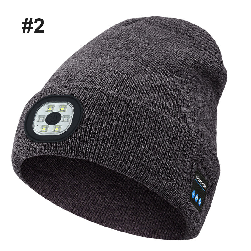 Bluetooth LED Strikket lue