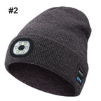 Bluetooth LED Strikket lue