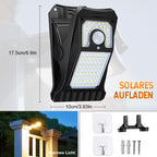 Vanntett solcellelampe med klips