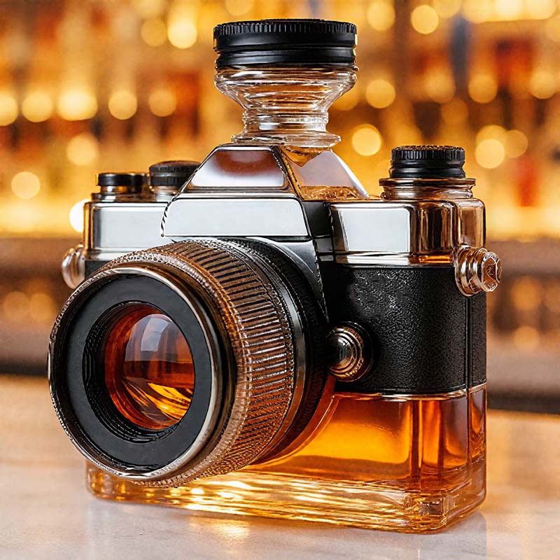 Kamera glassflaske