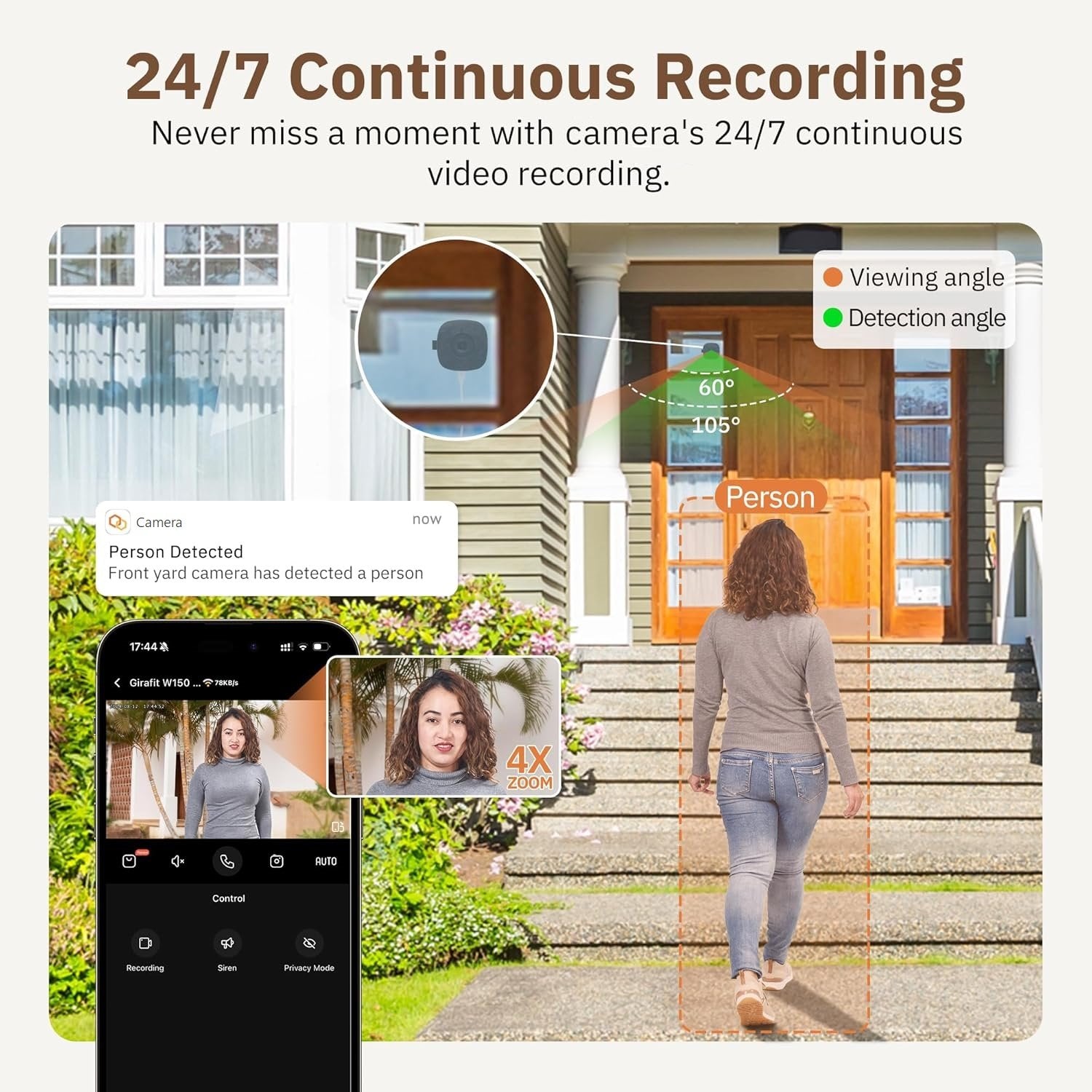 🎄🎥Intelligent WIFI-taleovervåkingskamera 🌙🚨（Gratis frakt）