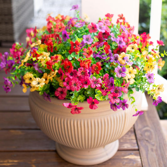 🌺UV-resistent fargerik kunstig blomst💖