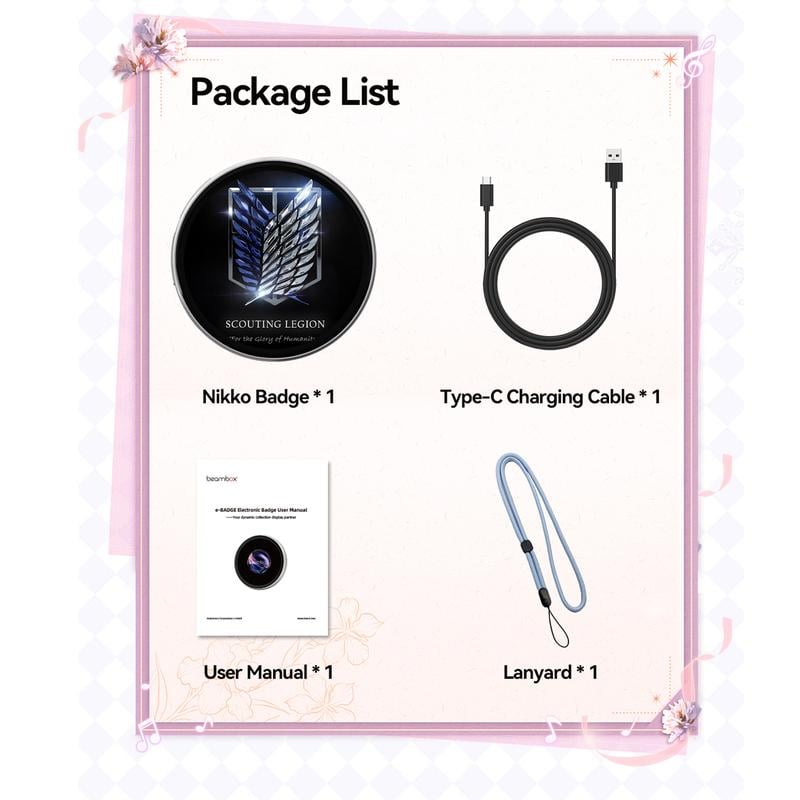 📱 Pixel Touch digital badgeskjerm – 📸 500 mAh lettvektsbilde for foto/video/GIF-er