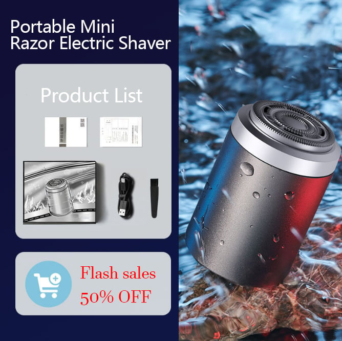 🔥 Siste dag 49% OFF🔥Nyeste Mini Portable Electric Shaver