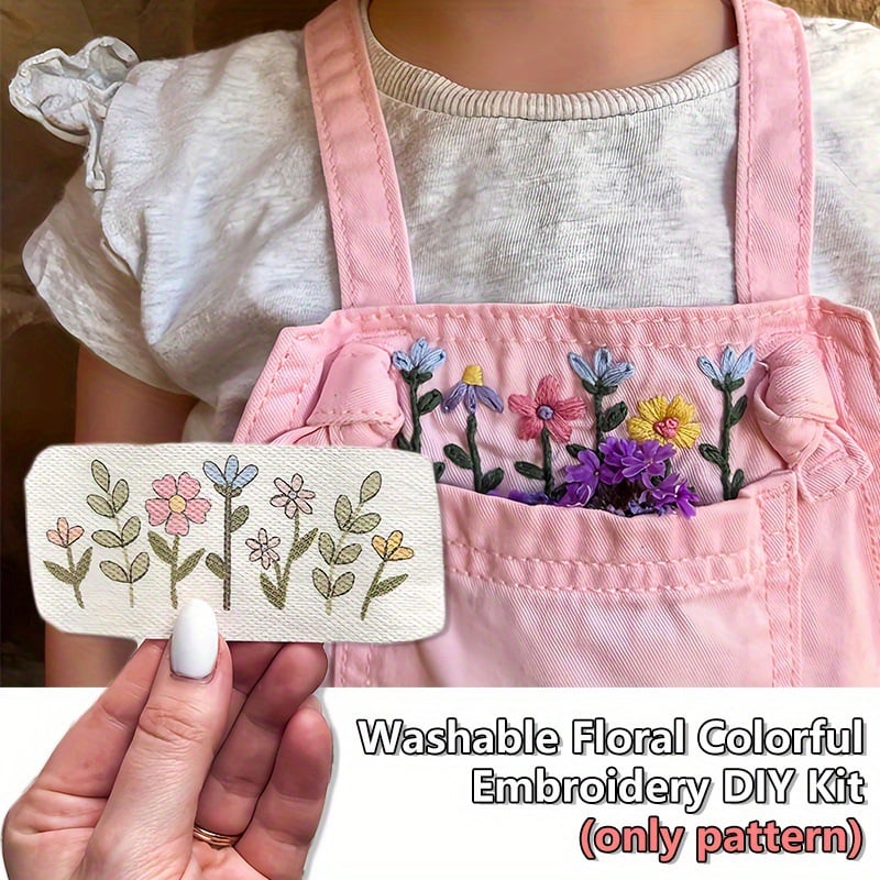 🌸Blomsterlinjer designet blomsterkantmønstre Broderimønstre – Stick & Stitch for nybegynnere