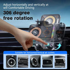 🔥HOT SALE 50% OFF🎁⚡Over 50.000 solgte! 📱Smart 2-i-1 roterende mobiltelefonholder og trådløs lader i bilen⚡