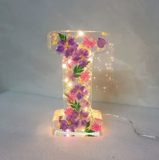 🌸 Blomstrete nattlys i harpiks
