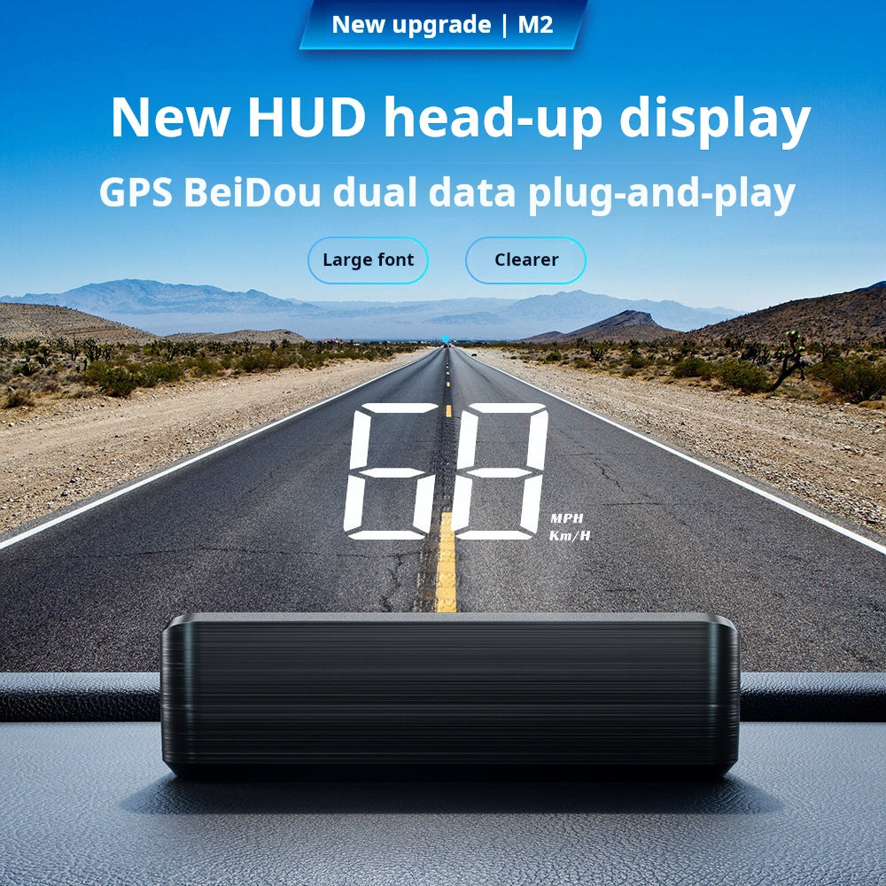 Head-Up Display (HUD) – GPS för bilen med digital hastighetsmätare