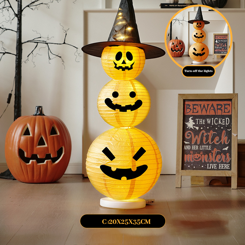 🎃Sammenleggbare, lysende stablede gresskar