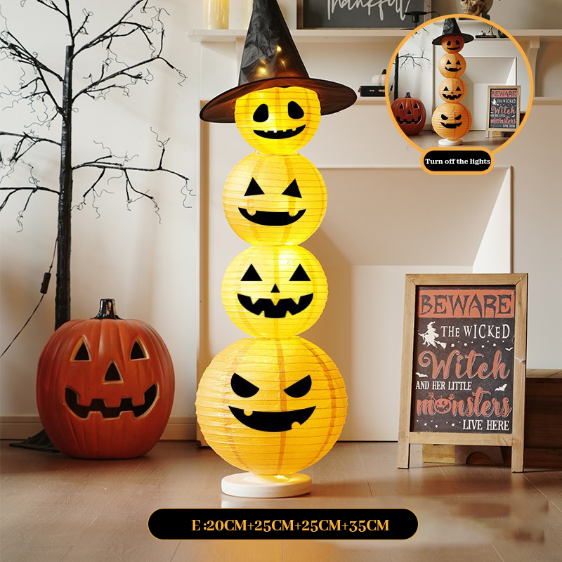 🎃Sammenleggbare, lysende stablede gresskar