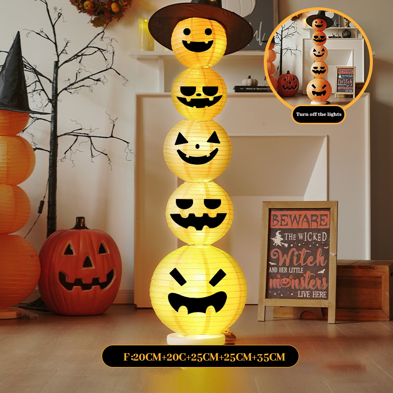 🎃Sammenleggbare, lysende stablede gresskar