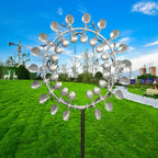 Vintage hagedekorasjoner med vindmølle i jern