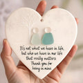 Heart-Shaped Sea Glass Friendship Decor🌊✨ Shaped by Nature & Crafted by Hand💝