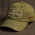 IKKE DØD ENNÅ - Vintage vasket baseballcaps