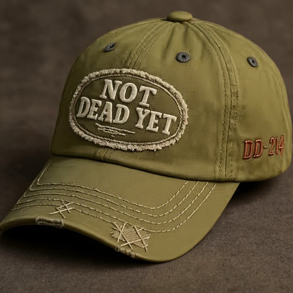 IKKE DØD ENNÅ - Vintage vasket baseballcaps