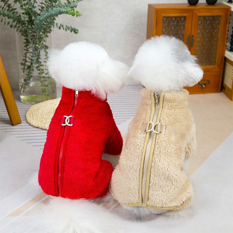🐶Vinterhundedress med glidelås bak