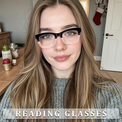 👓 4 par blålysbriller med kraftig ramme – store, trendy briller