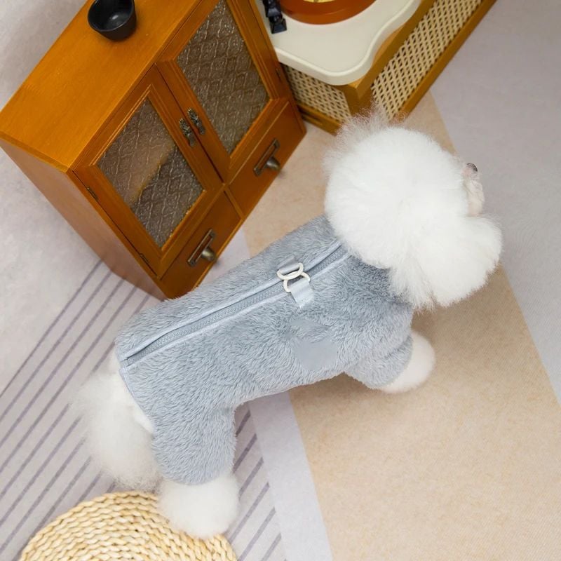 🐶Vinterhundedress med glidelås bak