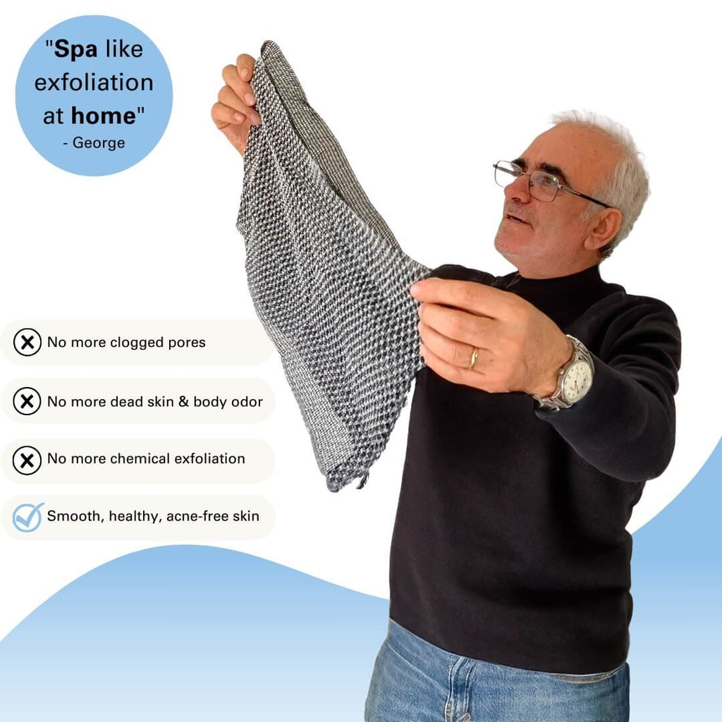 🎁Siste dag: Kjøp 1 få 2 gratis🔥🧼Eksfolierende antibakterielt dusjhåndkle🚿