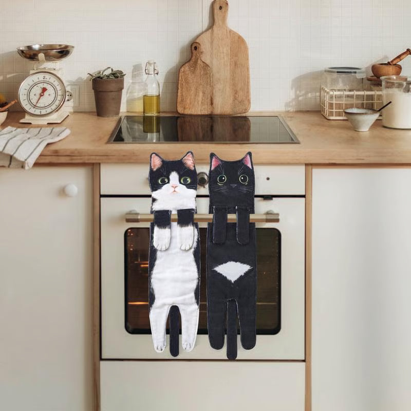 ✨😺Søt kattehåndkle🐾