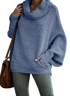 {Gratis Frakt}✨Gensere med cowl-hals for damer med lommer