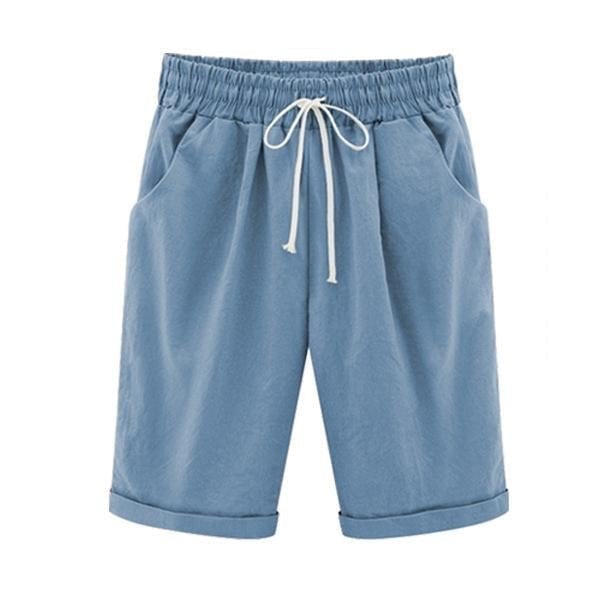 Elastisk midje, avslappet og komfortabel sommershorts