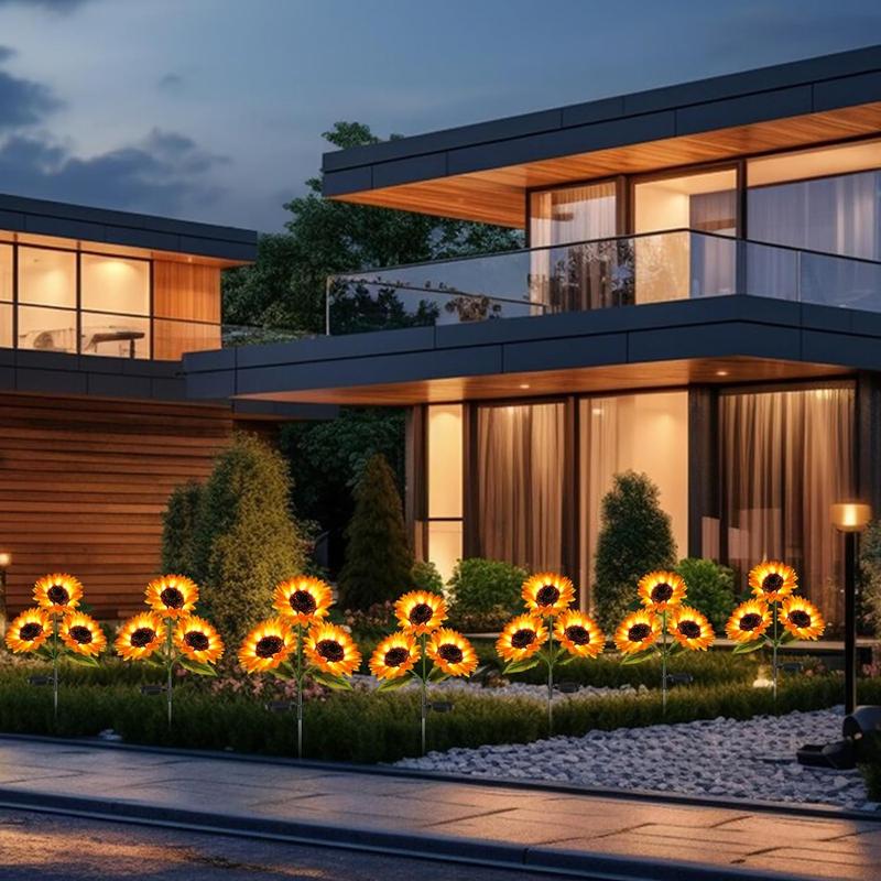 🌻Fabrikk direkte salg 49% avslag - 🌞Solar LED-solsikkehagelys - 29,6 tommer / 74 cm
