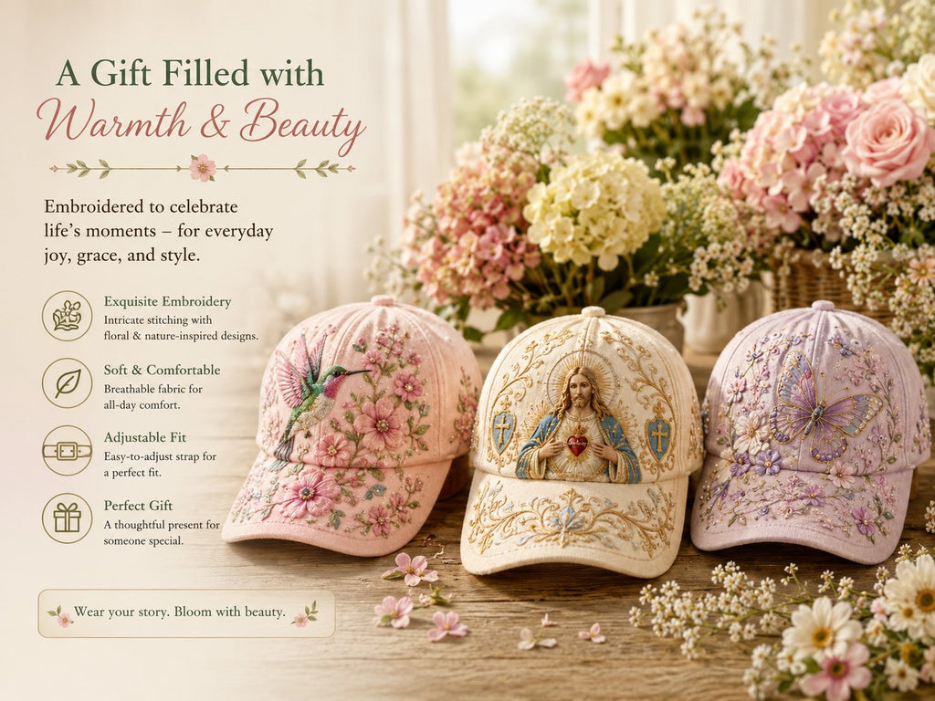 🔥Siste dag – 50 % rabatt 🌸🌿 Garden Morning Cap