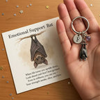 🦇Emosjonell støtte flaggermus inspirerende nøkkelring