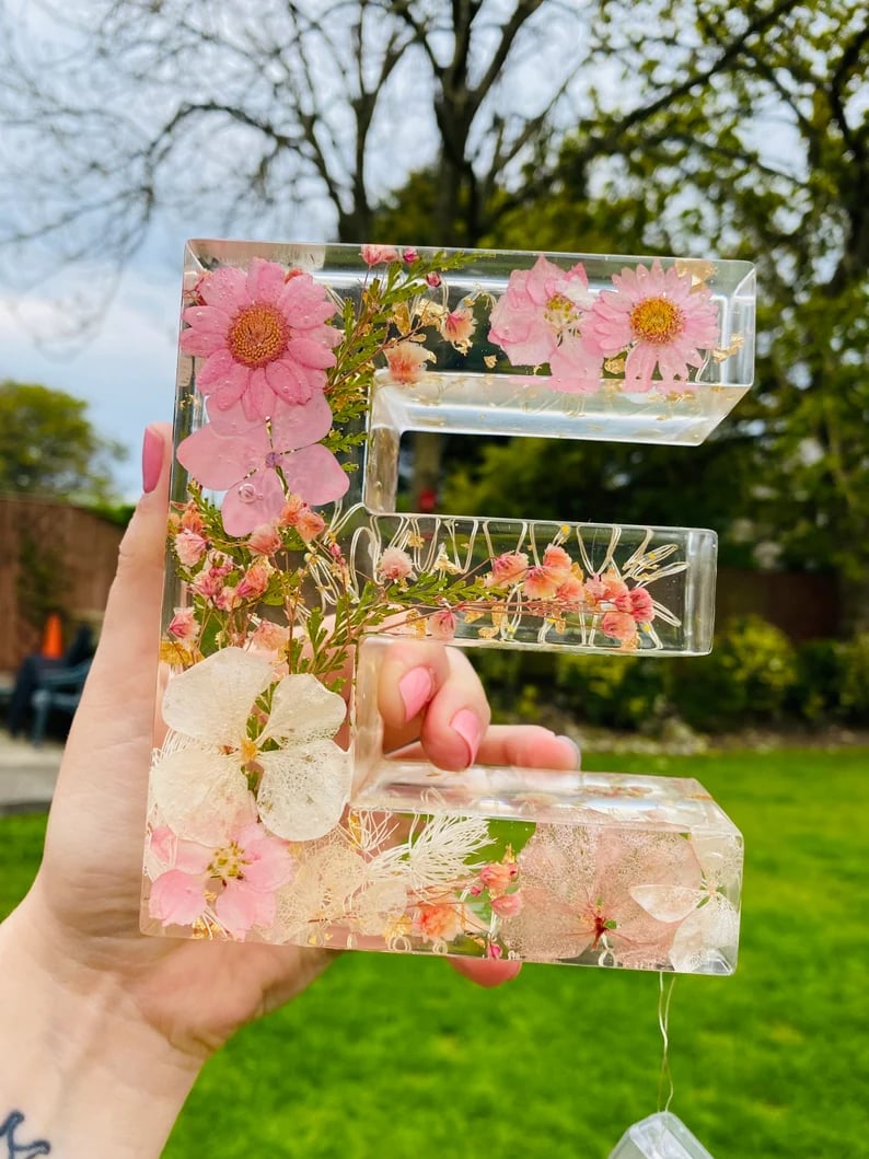 🌸 Blomstrete nattlys i harpiks