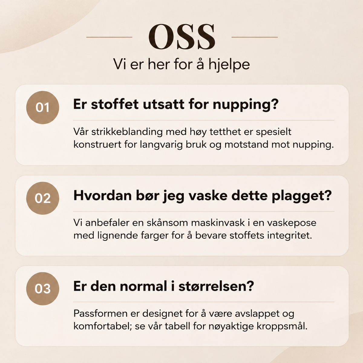 Langermet genser i vaffelstrikk for kvinner