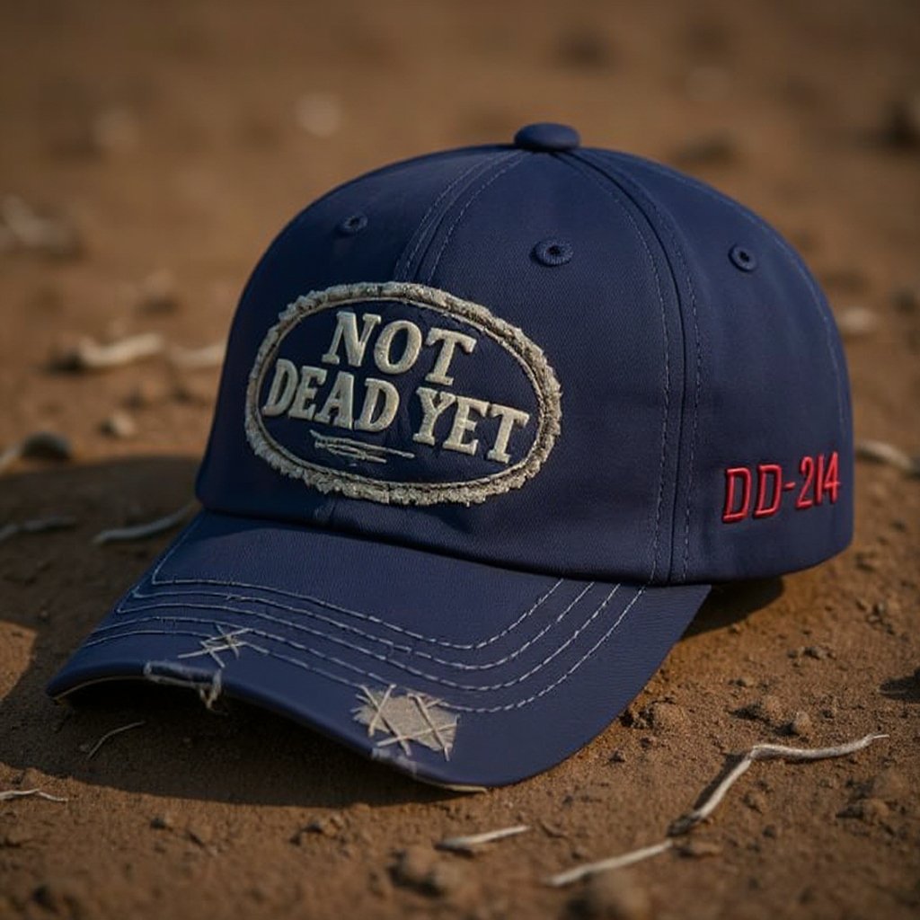 IKKE DØD ENNÅ - Vintage vasket baseballcaps