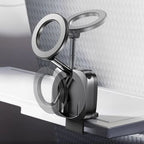 Sammenleggbart, uttrekkbart, roterende, magnetisk telefonstativ for reiser