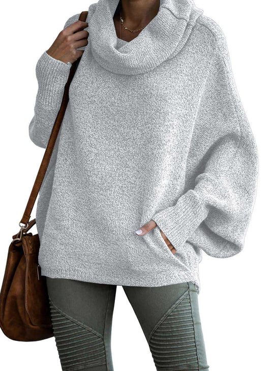 {Gratis Frakt}✨Gensere med cowl-hals for damer med lommer