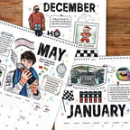 🏎️📅F1-utklippsbok for løpskalender 2026 — Den ultimate veggkalenderen for racingfans