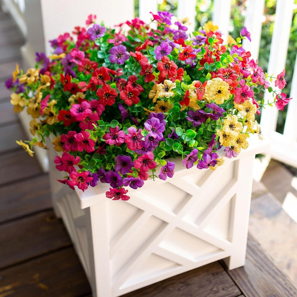 🌺UV-resistent fargerik kunstig blomst💖
