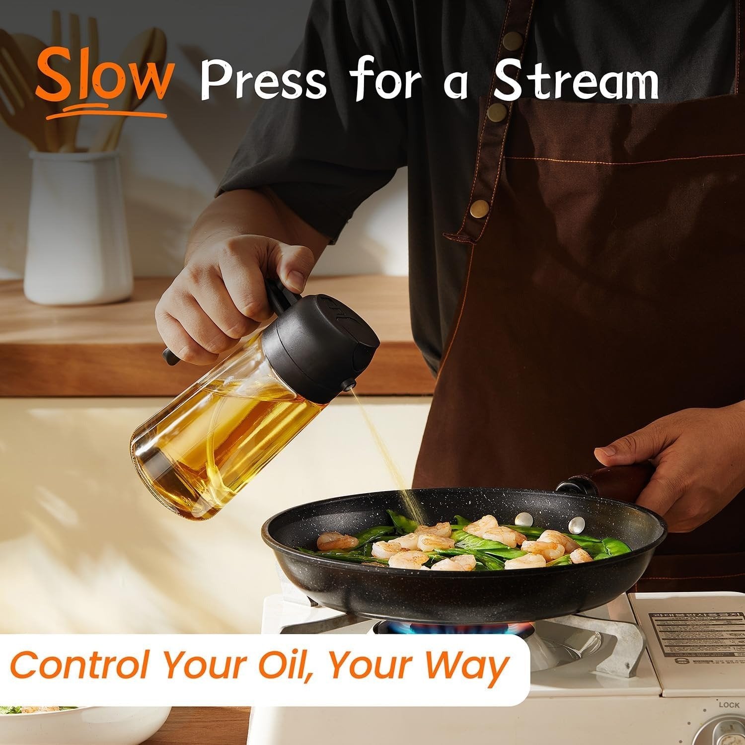 💥Hot Sale 49% OFF💥Spray & Pour Glass Oil Bottle