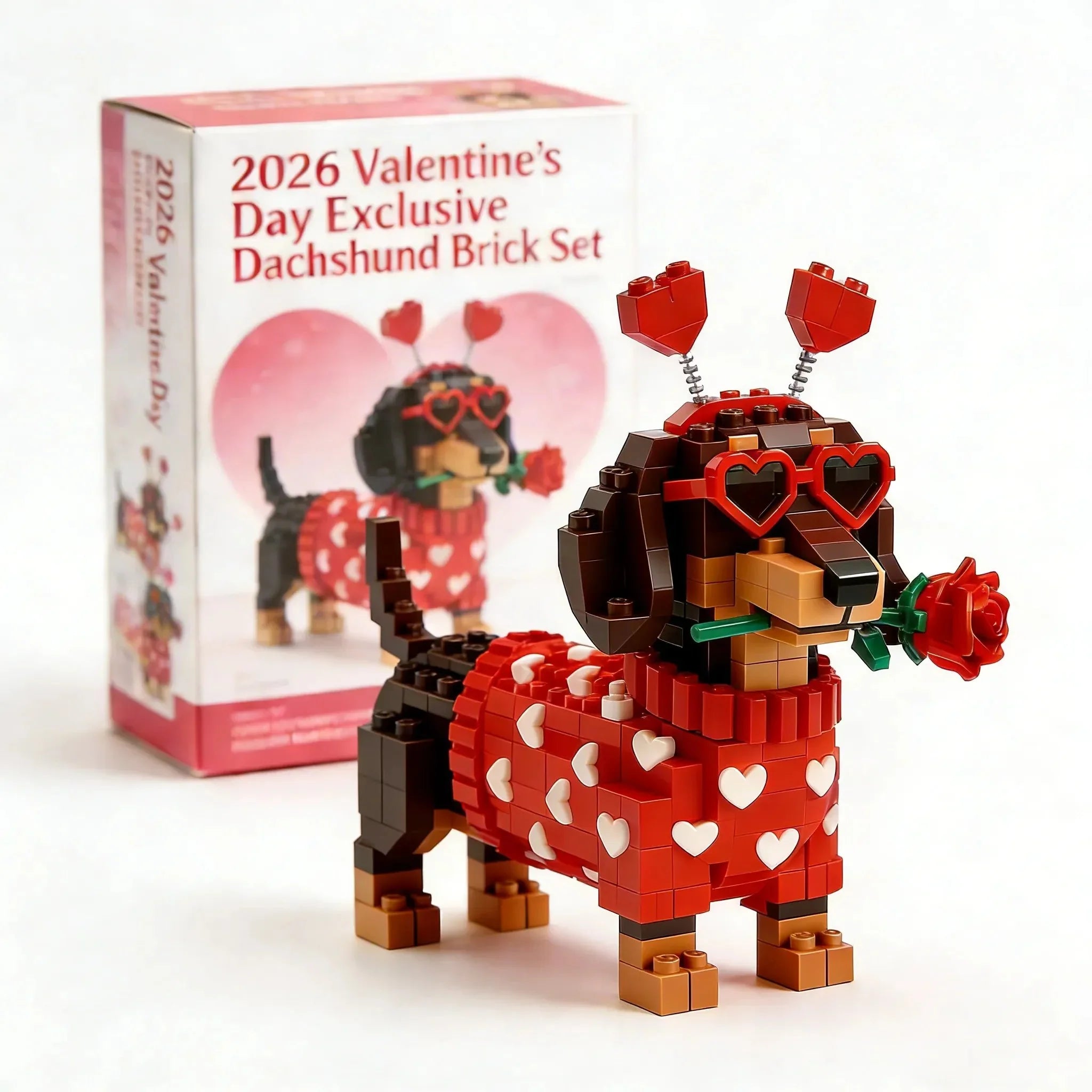 💖 2026 Valentinsdag eksklusivt Dachshund-klossesett 🐕