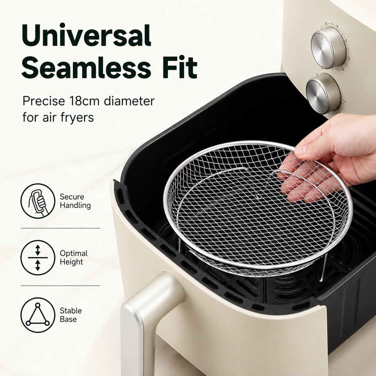 🔥🥘 Airfryer-rist i rustfritt stål – Sprøtt uten anstrengelse