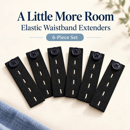 👖 Knapper til forlengelse av elastisk linning – Justerbar komfort, sett med 6 stk.