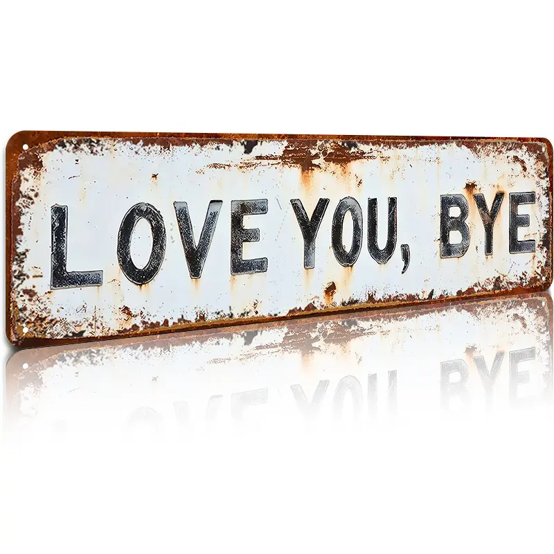 ❤️ ELSKER DEG, HAV DET – Vintage veggskilt i metall