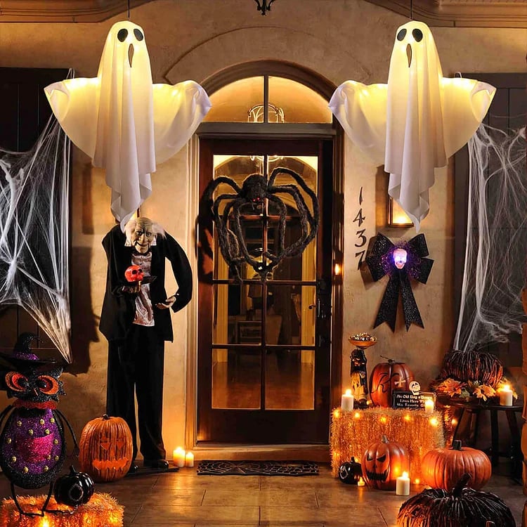 👻Lysende spøkelseslysekroner til halloween🎃