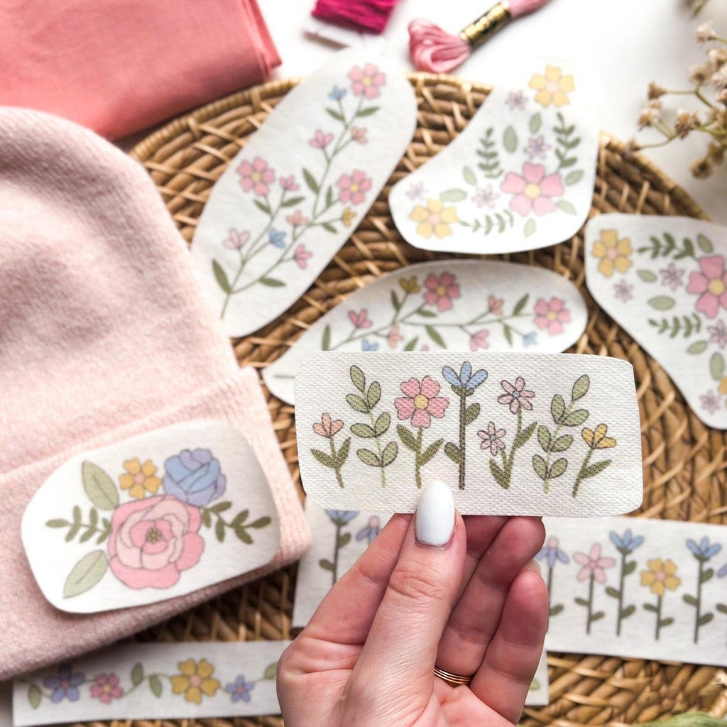 🌸Blomsterlinjer designet blomsterkantmønstre Broderimønstre – Stick & Stitch for nybegynnere