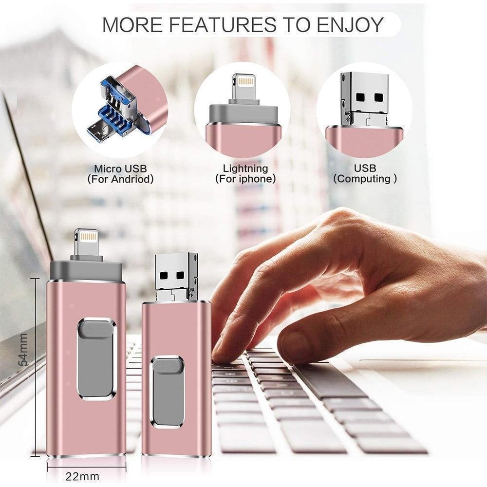 4 i 1 USB-minne - lynrask bildeoverføring