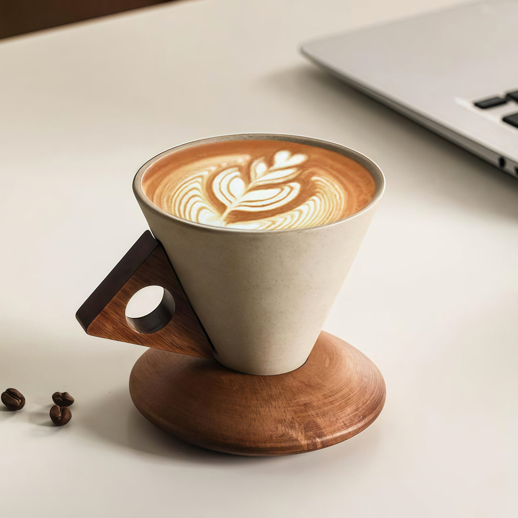 ☕Elegant konisk kaffekopp